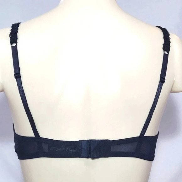 Kardashian Kollection Charisma Demi‎ Molded Cup Lace UW Bra 34B Black Ivory  New - Picture 3 of 3